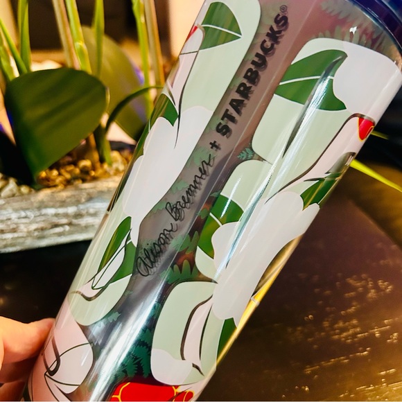 Starbucks Exclusive Alison Bremmer Floral Design Tumbler Cup New 2024 Release - Picture 5 of 16